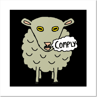 Comply Sheep Posters and Art